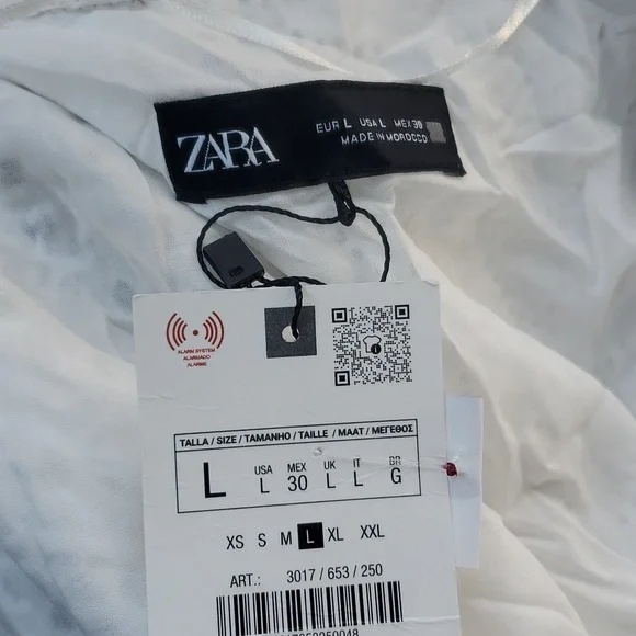 ZARA Openwork Embroidered Eyelet Midi Dress NWT 3017/653 - Picture 7 of 9